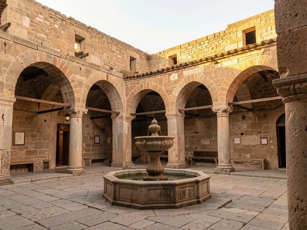 Anadolu kervansaray avlusu